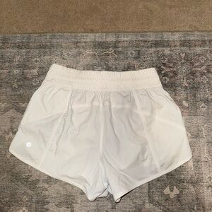 Lululemon Track That White Shorts